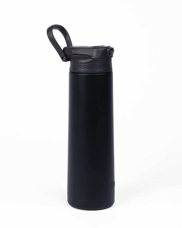 Kicups FlexiFlow Kids Water Bottle 750ml - Black