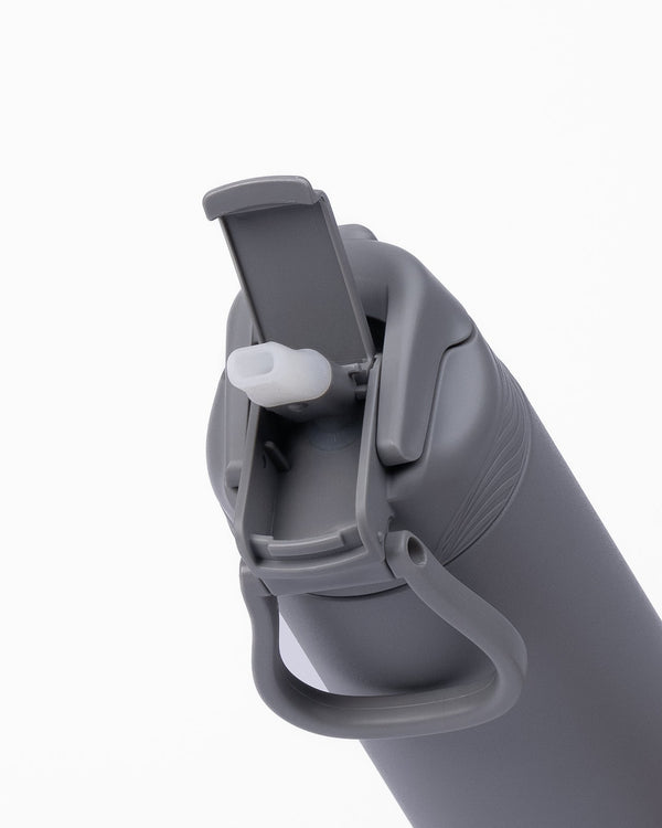 Kicups FlexiFlow Kids Water Bottle 750ml - Grey