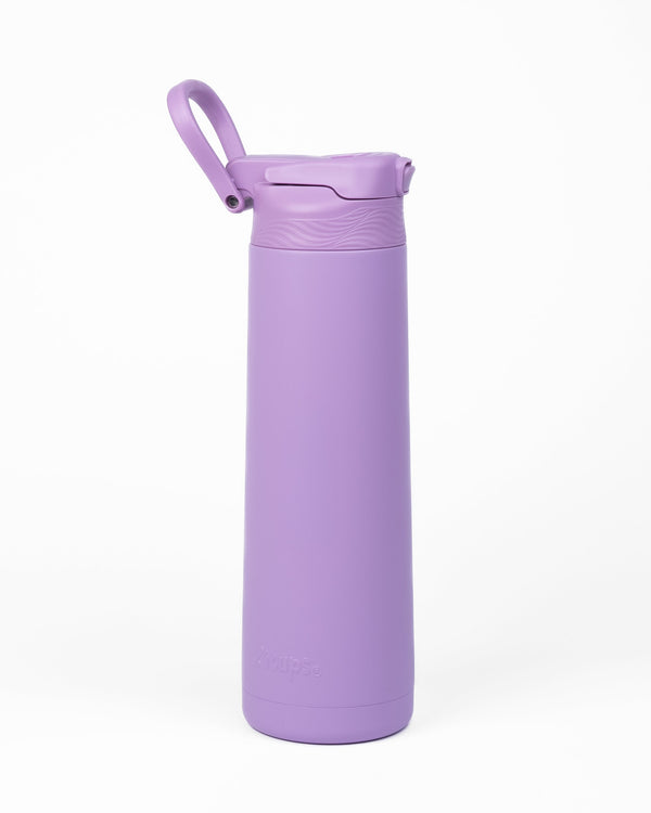 Kicups FlexiFlow Kids Water Bottle 750ml - Purple