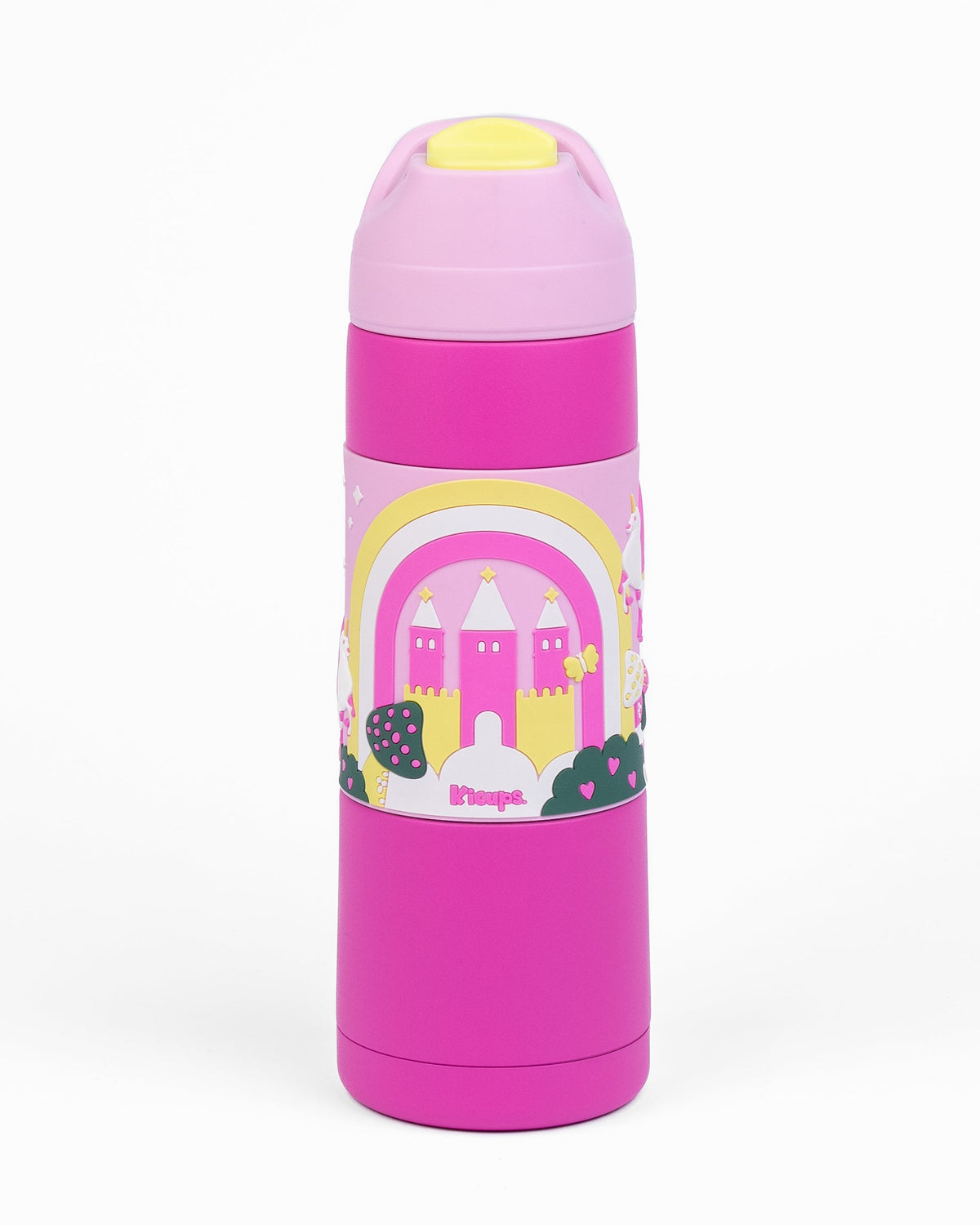 KiCups Grip Flow Insulated Straw Bottle 550 ml Whimsical Wonderland