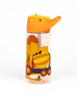 Kicups Clear Sip Kids Water Bottle 550ml Little Builders