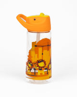 Kicups Clear Sip Kids Water Bottle 550ml Little Builders