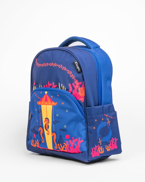 Kicups Buddy Kids School Bag Fin Fiesta - Ocean Theme