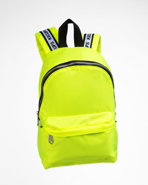 Kicups Tiny Trek Kids School Bag - Neon Yellow
