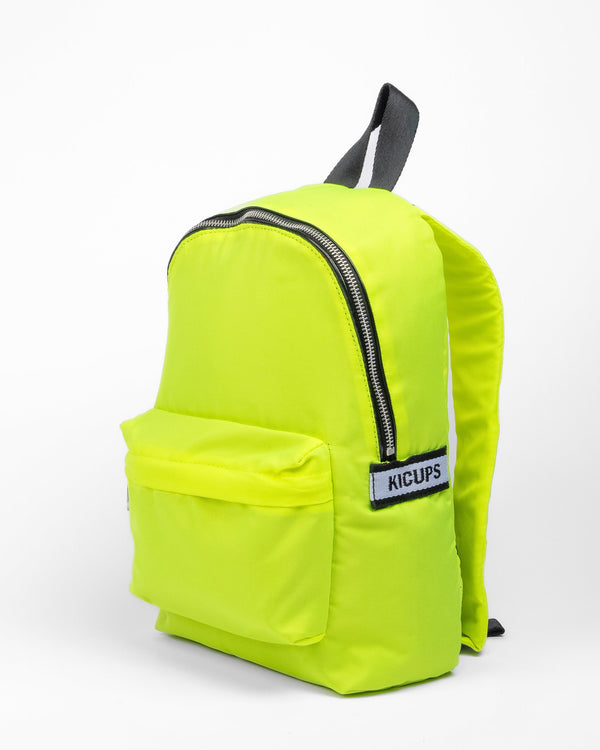 Kicups Tiny Trek Kids School Bag - Neon Yellow