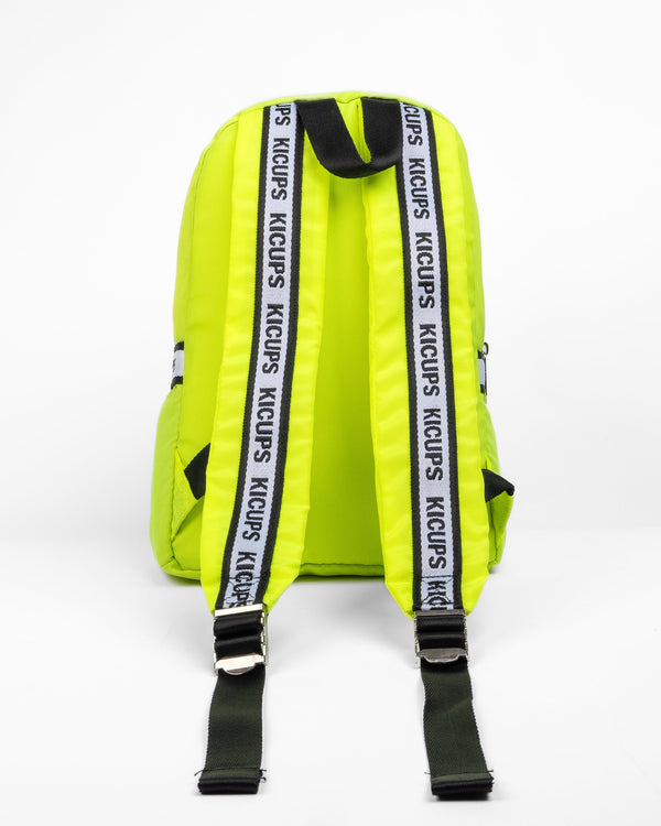 Kicups Tiny Trek Kids School Bag - Neon Yellow