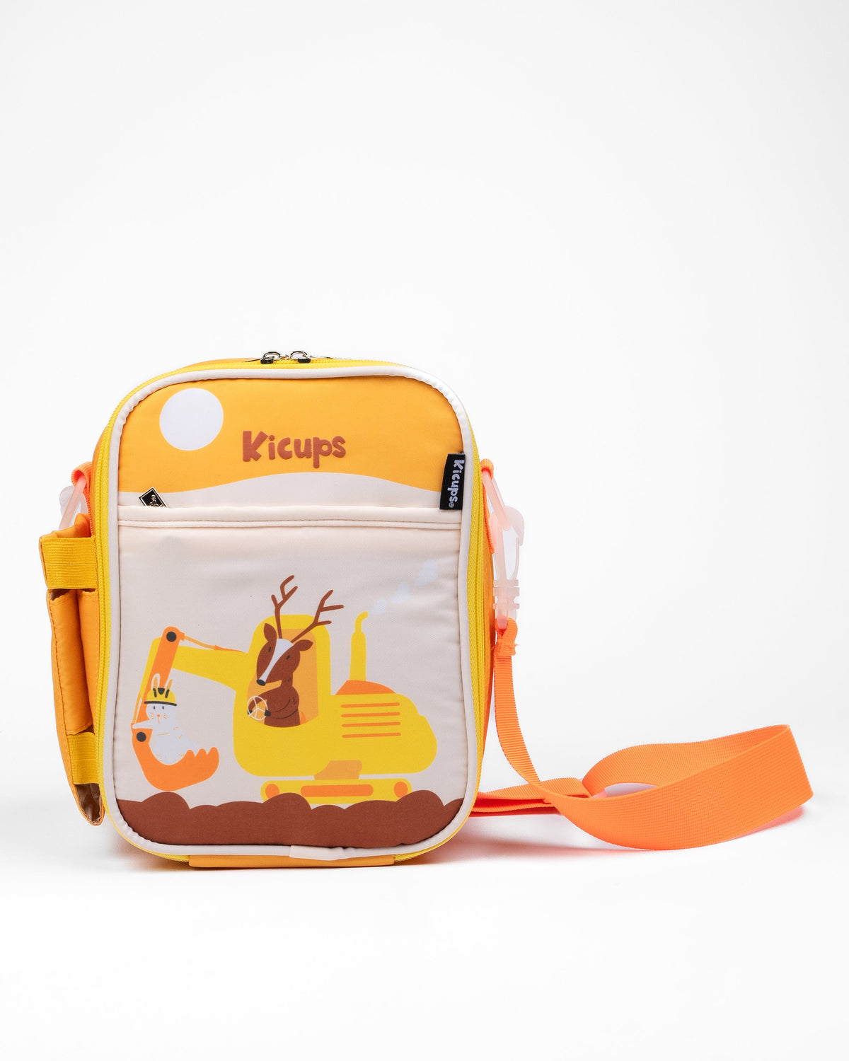 Kicups Munch Bag Little Builders 26 × 20 × 11 cm – Yellow