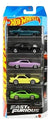 Hot Wheels Fast & Furious 1:64 Scale Die-Cast Cars - Set of 5