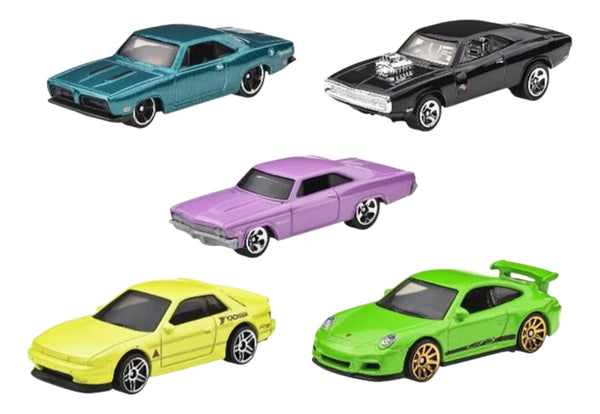 Hot Wheels Fast & Furious 1:64 Scale Die-Cast Cars - Set of 5