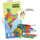 Chalk and Chuckles Smart Sticks Discover India 8 × 8 × 15 cm Multicolor