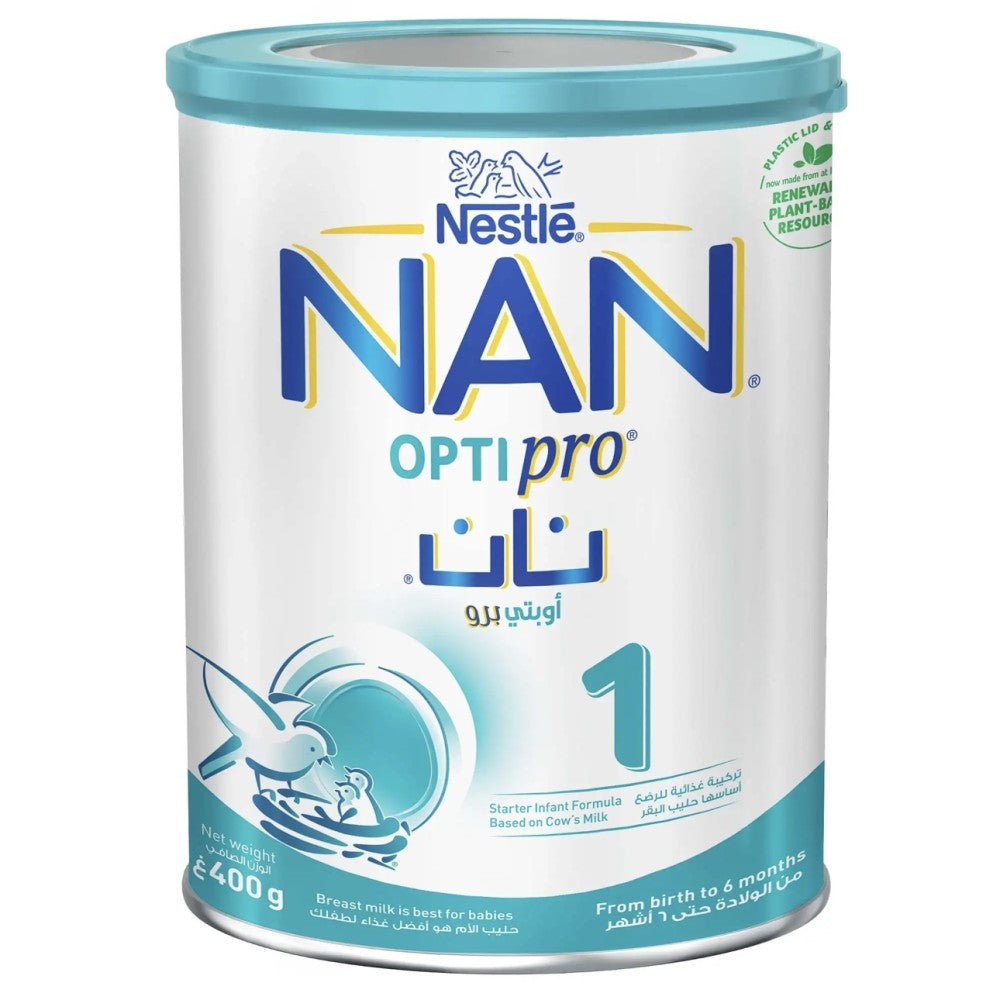 Nestlé NAN OPTIPRO Stage 1 Starter Infant Formula – 0–6 Months, 400g
