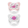 Dr Browns Pink Prevent Glow in the Dark Butterfly Shield Soother Stage 2
