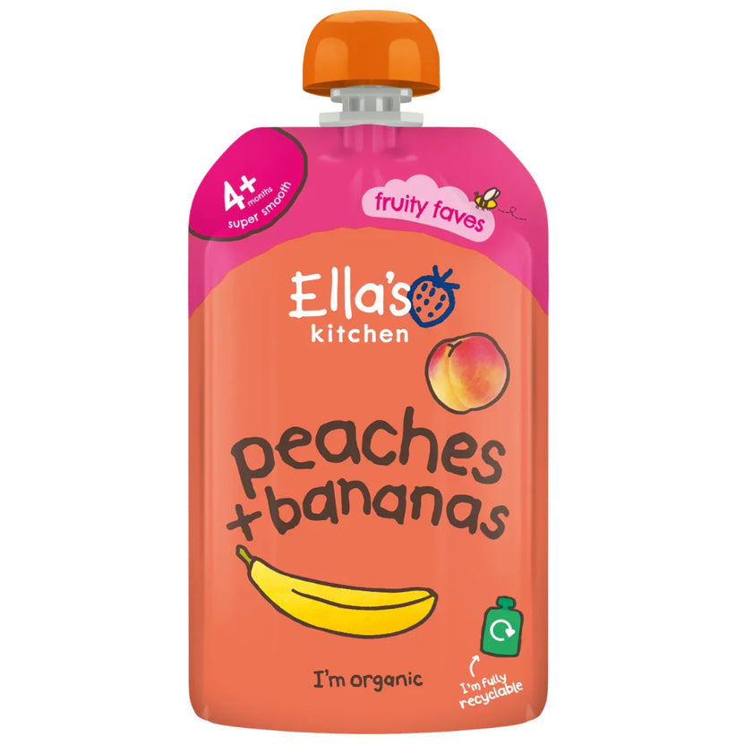 Ella's Kitchen Organic Peaches & Bananas Purée 120 g