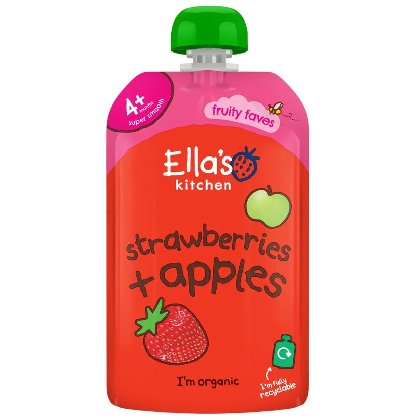 Ella's Kitchen Organic Strawberries & Apples Puree 120 g