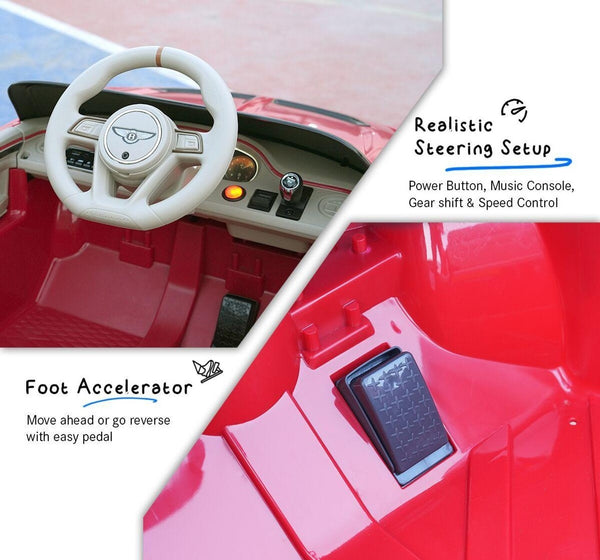 EMotorad Formula Fun BENTLEY BACALAR Ride-On Car - Red