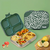 Basil Bento Quad 4-Compartment Stainless Steel Lunchbox 800 ml Emerald Moss