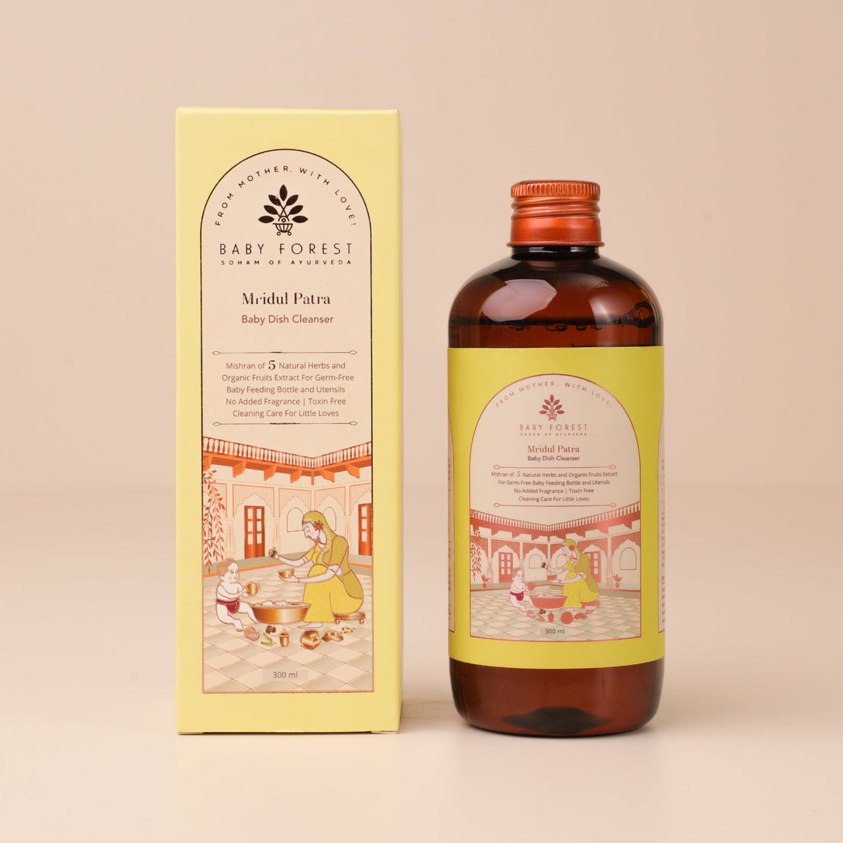Baby Forest Mridul Patra Ayurvedic Baby Bottle & Dish Cleanser – 300 ml