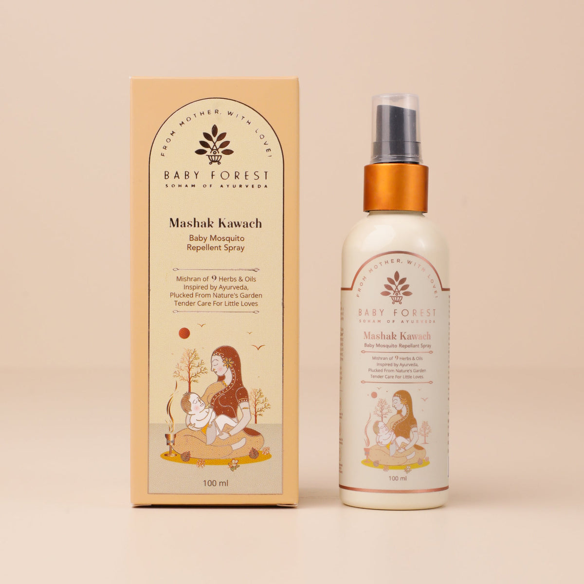 Baby Forest Mashak Kawach Baby Mosquito Repellent Spray – 100 ml