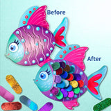 Chalk and Chuckles Fabulous Foil Art Sea Animals 21.6 × 26.7 × 4.6 cm Multicolor