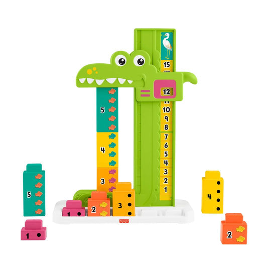 Fisher-Price Adding Alligator Learning Toy Pack of 11 Multicolour