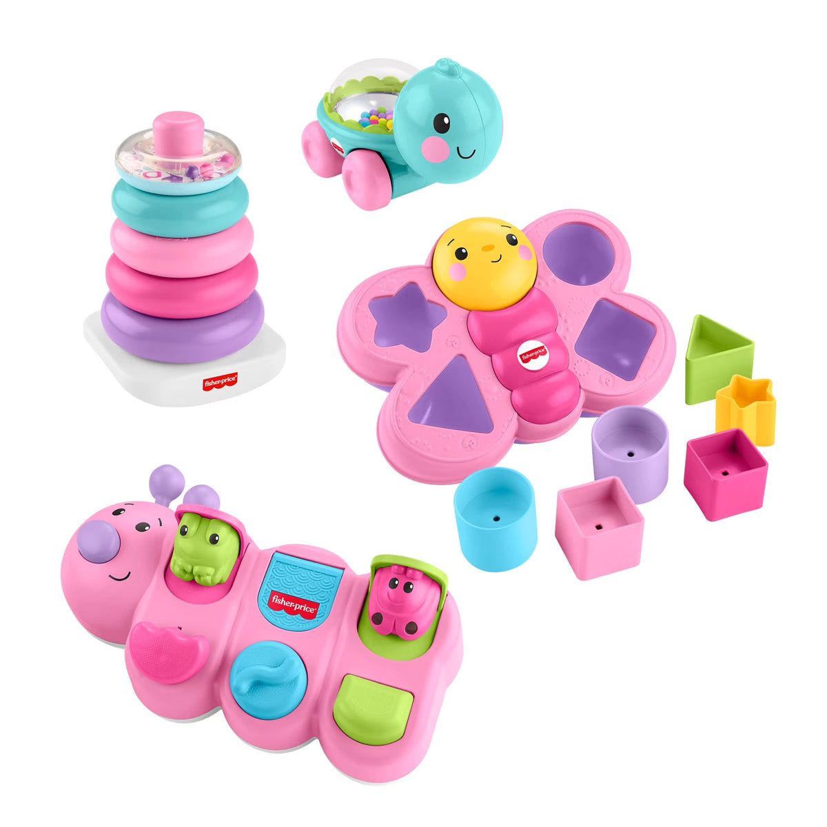 Fisher-Price Sit & Play Developmental Set Pack of 4 Multicolour