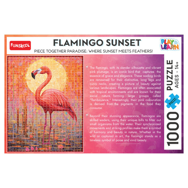 FUNSKOOL P&I Flamingo Sunset 1000 Pcs Puzzle 14+