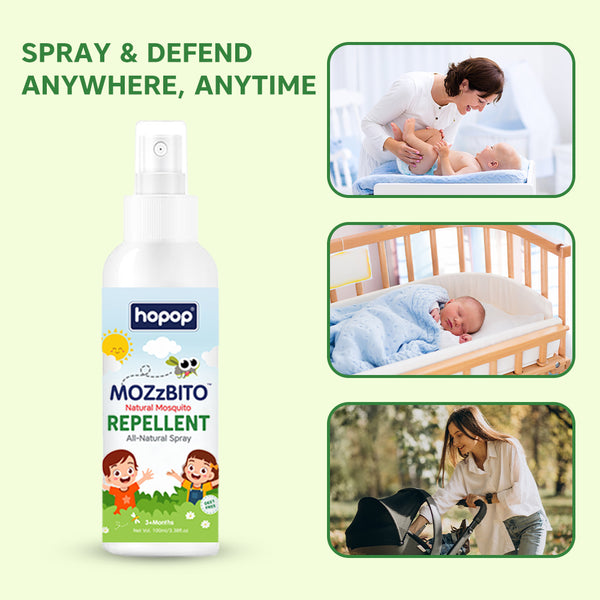 HopopNatural Mosquito Repellent Spray for Babies - 100ml