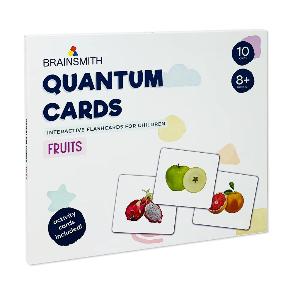Brainsmith Fruits Quantum Flash Cards Set of 10 Cards 25.8 × 22.1 cm Multicolor