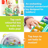 Giggles Jumpin Melodies Musical Keyboard Toy 12M+ – Multicolor