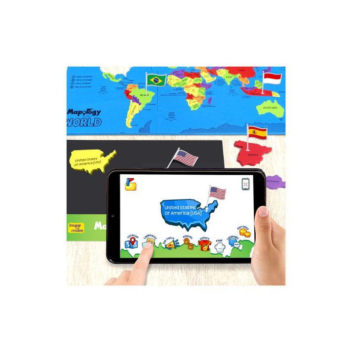 Mapology Imagimake World Augmented Reality Educational Puzzle