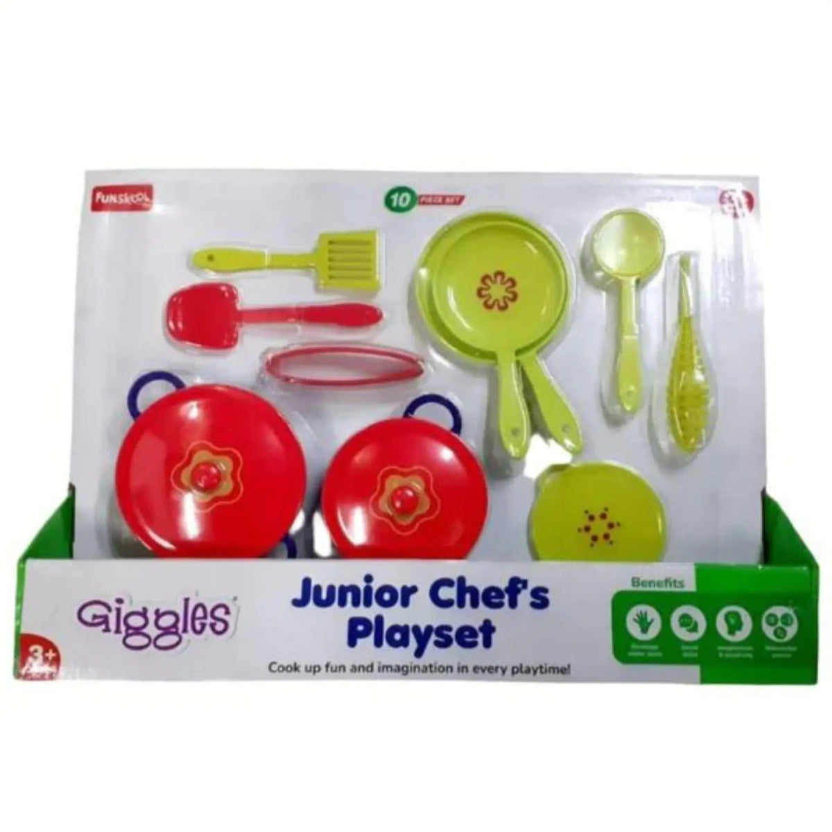 Funskool Giggles Junior Chef Playset Pack of 10 Multicolour
