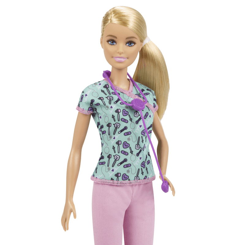 Barbie Careers Nurse Doll with Stethoscope – 30.4 cm | 3 Years+