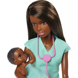 Barbie Baby Doctor Playset With Brunette Doll