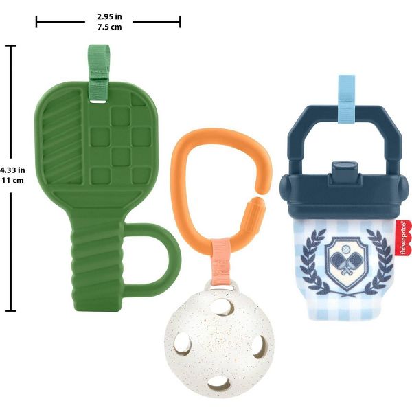 Fisher-Price Mini Me Moments Let’s Play Pickleball Set, 3 Sports