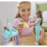 Barbie Baby Doctor Playset With Brunette Doll