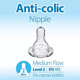 Dr. Brown’s Natural Flow Narrow Nipple Level 2 Pack of 6