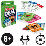 Hasbro Gaming Monopoly Deal 110-Card 2–5 Players 8Y+ – Multicolor
