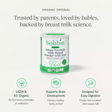 Bobbie Organic Combo Feeding Kit – Infant Formula 14.1 oz + Vitamin D Drops | 0–12 Months