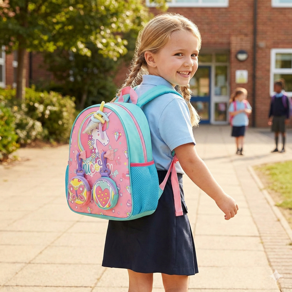 Vest School Bag For Kids 10" - Unicorn