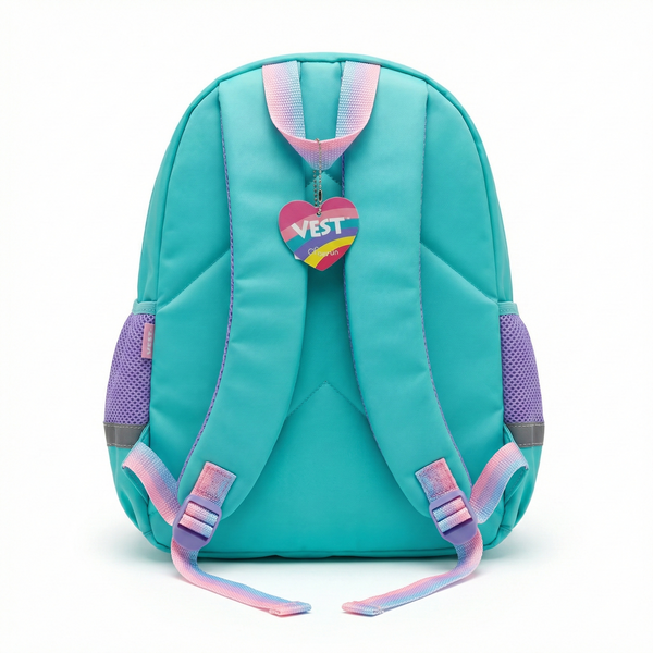 Vest School Bag For Kids 14" - Mermaid
