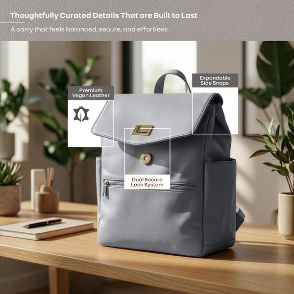 R For Rabbit Caramello Bold Arise Diaper Bag, Premium Vegan Leather