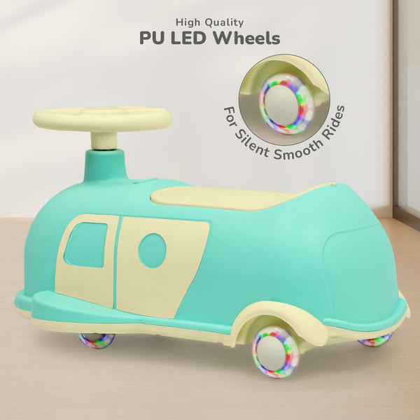 R For Rbbit Iya Iya Caravan Swing car - Green Beige