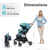 R for Rabbit Stroller Street Smart Nova Green Black