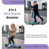 R for Rabbit Road Runner Stellar Duo 2-in-1 Kick Scooter One Size Green Purple