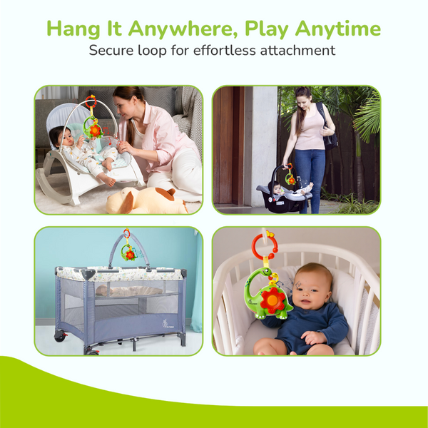 R For Rabbit Orapple Dino Tune Fun & Safe Musical Hanging