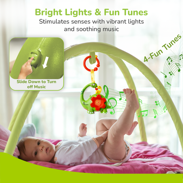 R For Rabbit Orapple Dino Tune Fun & Safe Musical Hanging