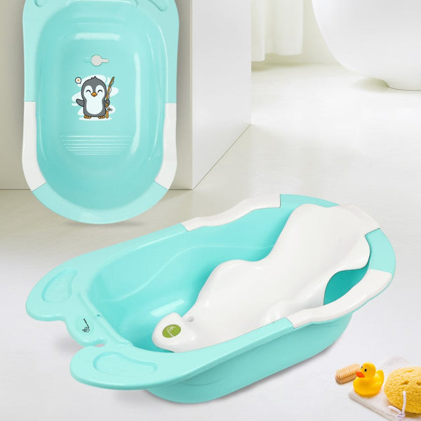 R for Rabbit Bubble Double Snowy Bath Tub with Ergonomic Sling - Green White