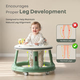 R For Rabbit Little Feet Hopper Baby Walker - Green White