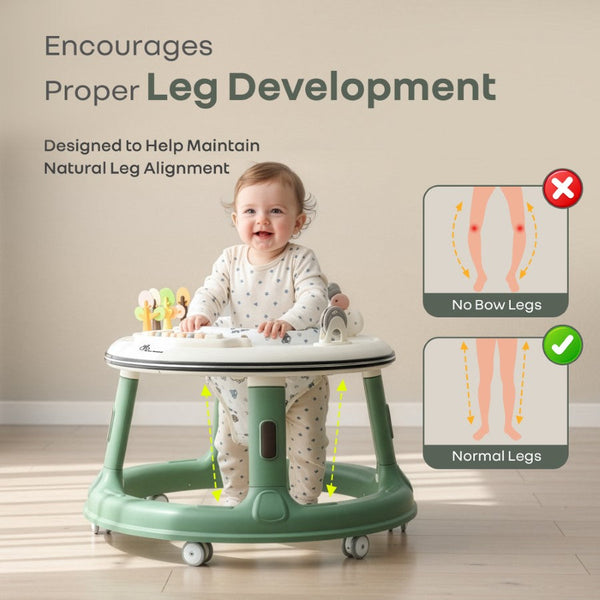 R For Rabbit Little Feet Hopper Baby Walker - Green White