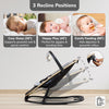 R For Rabbit Rock N Nap Bliss Sleeper & Rocker - Grey Black